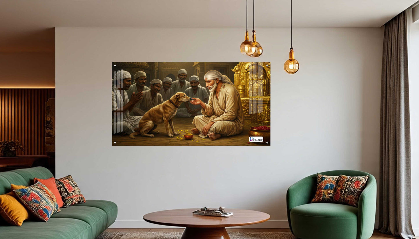 Shirdi Sai Baba Blessing Acrylic Wall Art