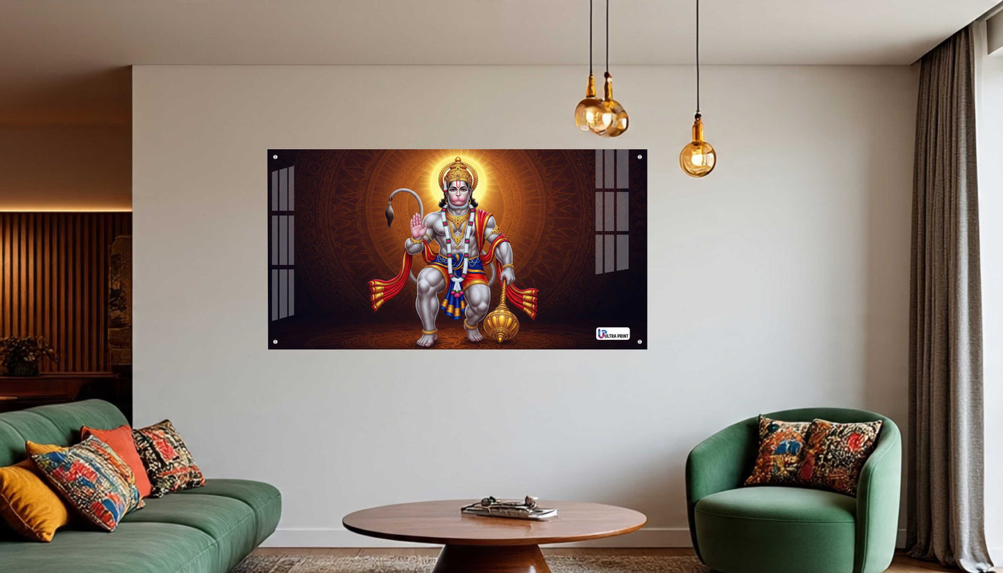 Blessing Hanuman Spiritual Power Acrylic Wall Art