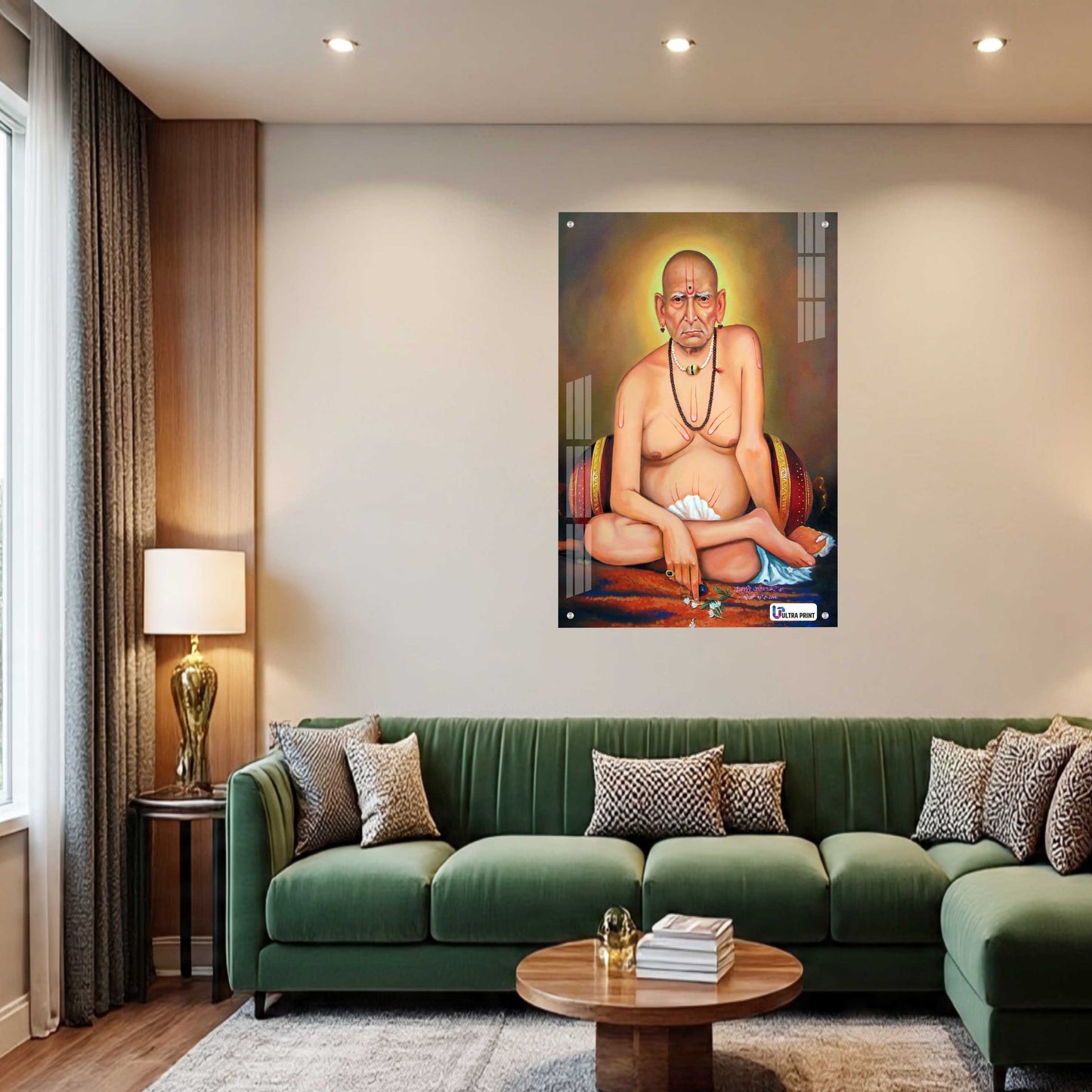 Shri Swami Samarth Divine Portrait Acrylic Frame