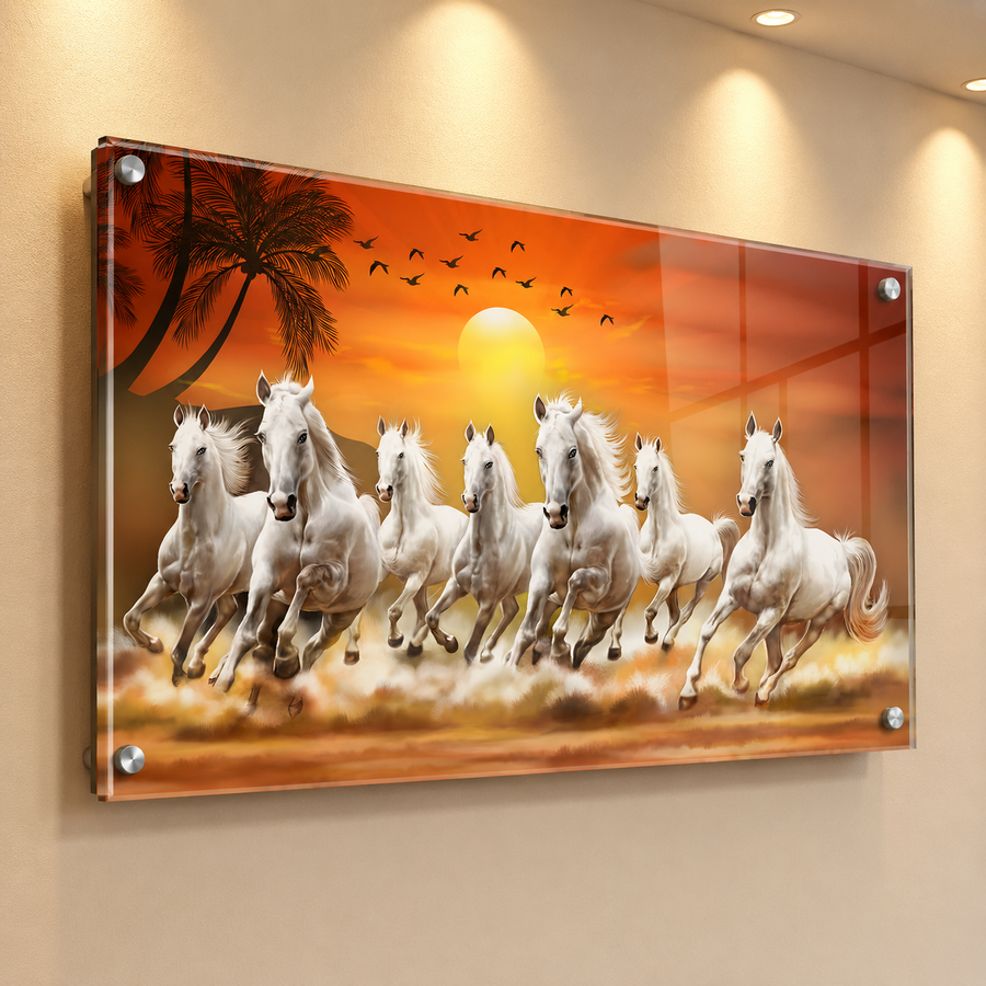 Seven Horse Premium Acrylic Frame