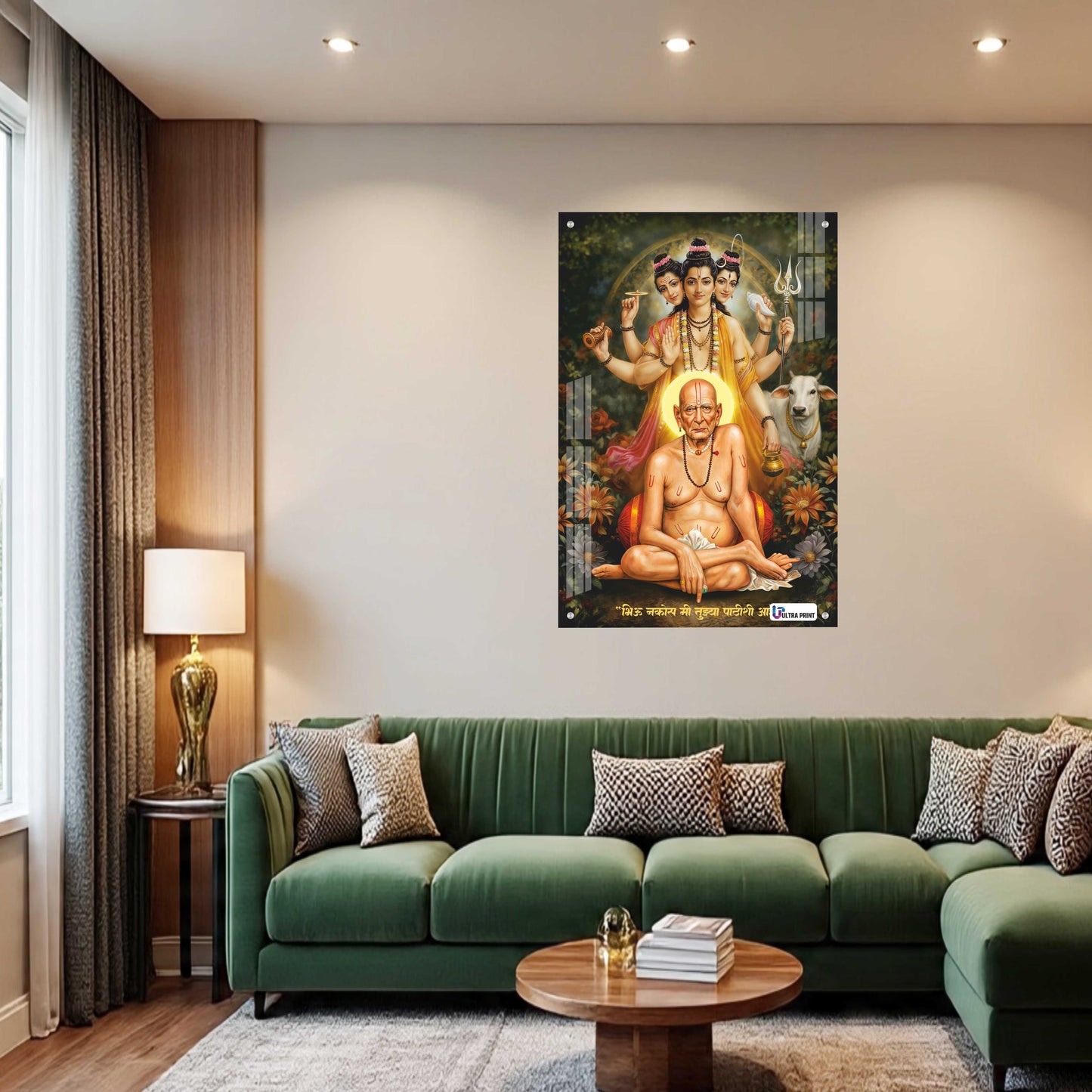 Shree Swami Samarth & Dattatreya Premium Acrylic Wall Art