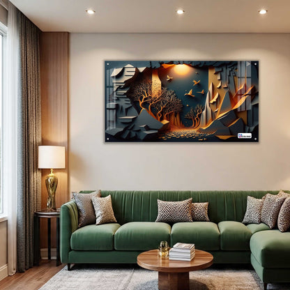 Mystic Canyon Forest Acrylic Wall Art