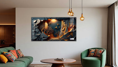Mystic Canyon Forest Acrylic Wall Art