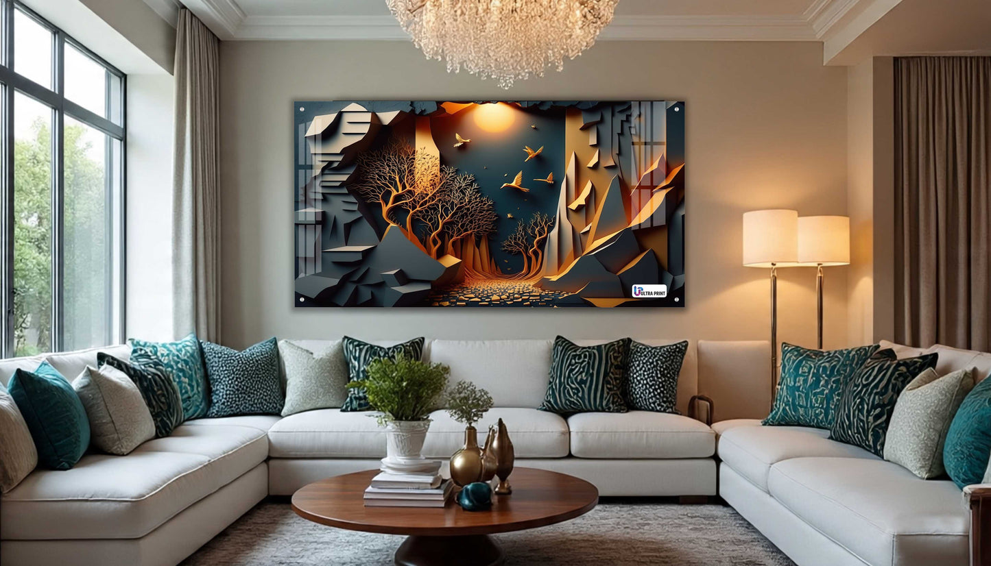 Mystic Canyon Forest Acrylic Wall Art
