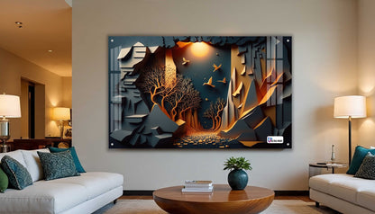 Mystic Canyon Forest Acrylic Wall Art