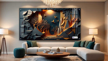 Mystic Canyon Forest Acrylic Wall Art