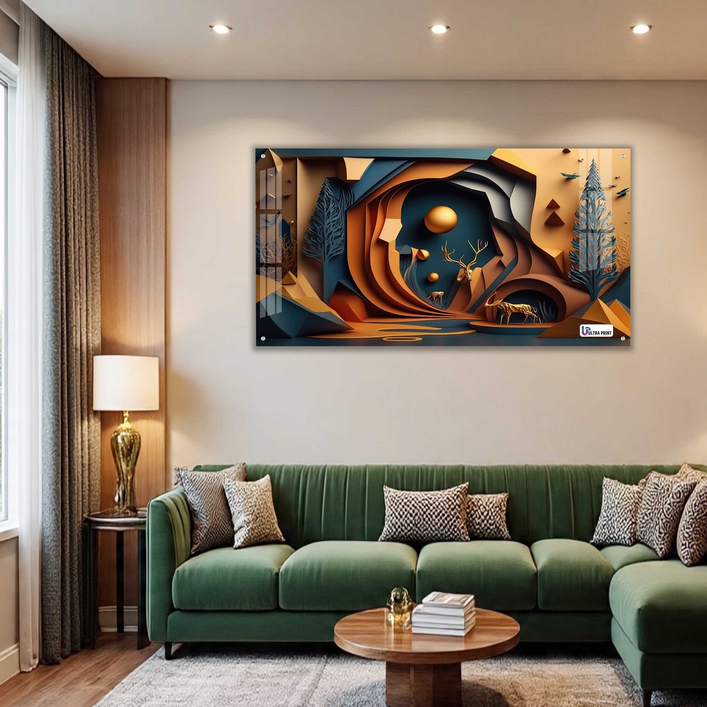 Abstract Canyon Deer Acrylic Wall Art