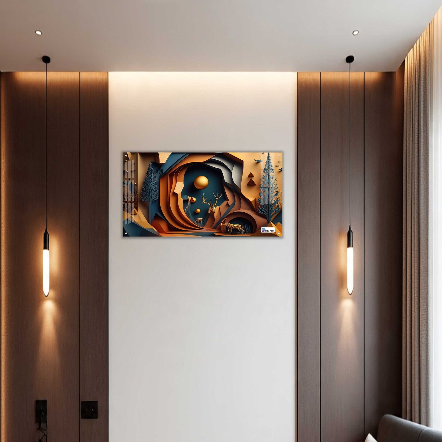 Abstract Canyon Deer Acrylic Wall Art