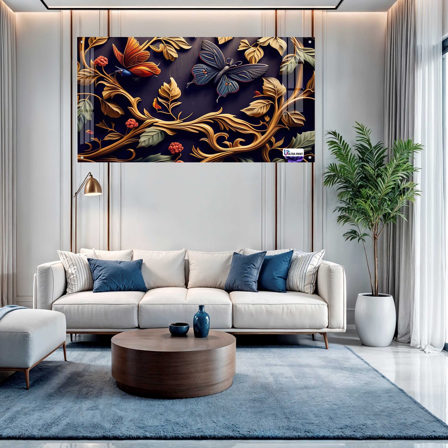 Royal Botanical Butterfly Acrylic Wall Art