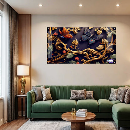 Royal Botanical Butterfly Acrylic Wall Art