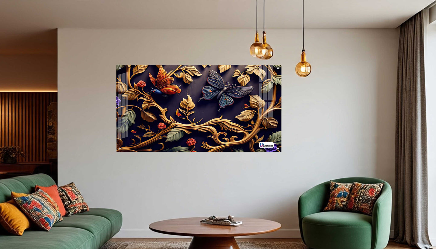 Royal Botanical Butterfly Acrylic Wall Art