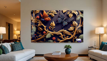Royal Botanical Butterfly Acrylic Wall Art