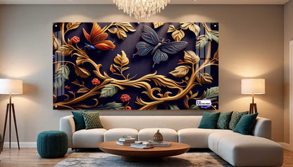 Royal Botanical Butterfly Acrylic Wall Art