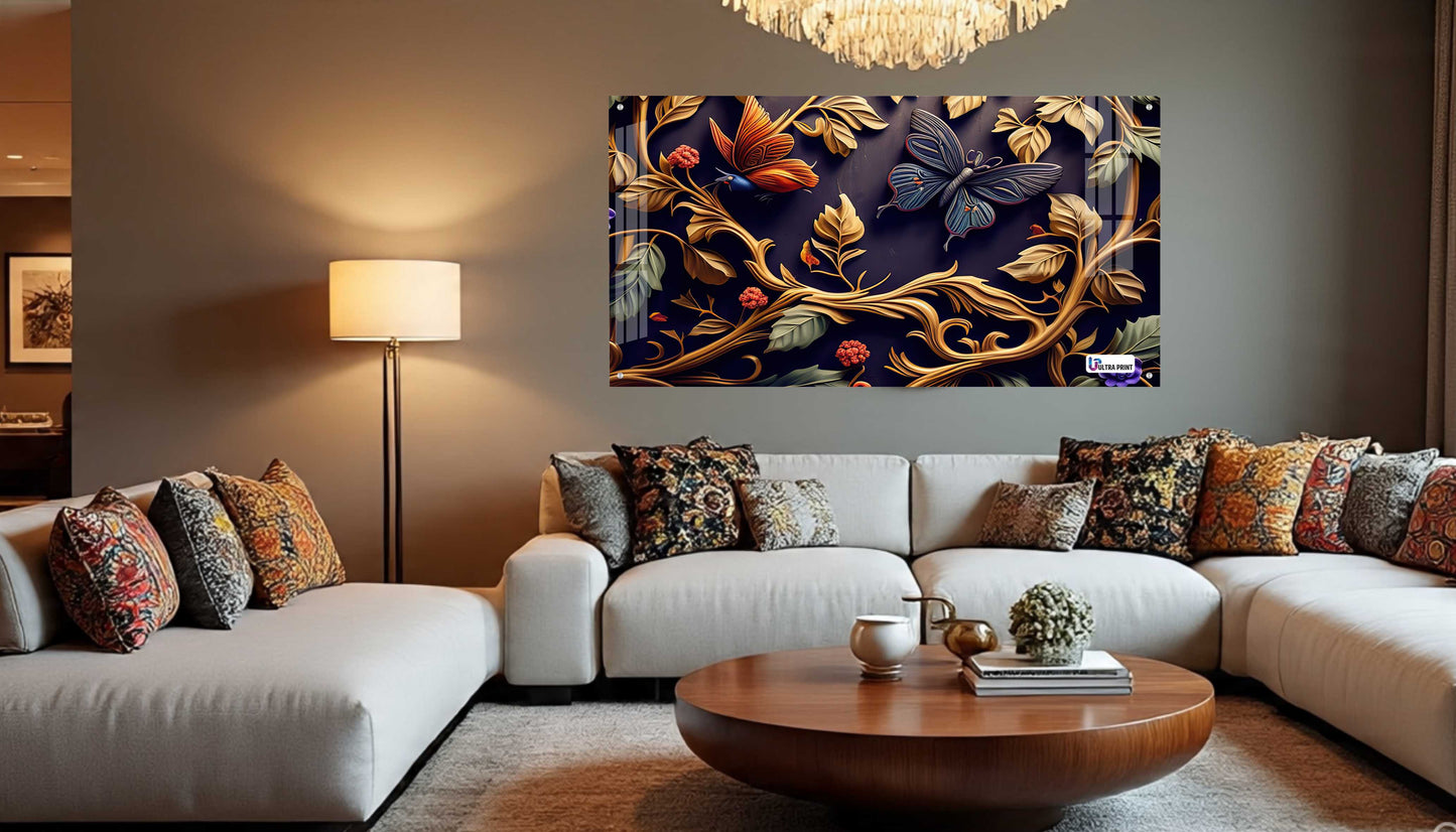 Royal Botanical Butterfly Acrylic Wall Art