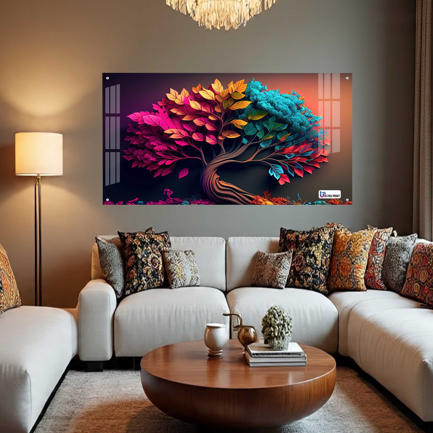 Color Fusion Tree Acrylic Wall Art