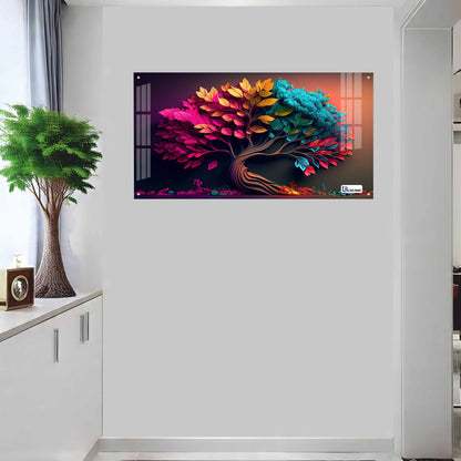 Color Fusion Tree Acrylic Wall Art