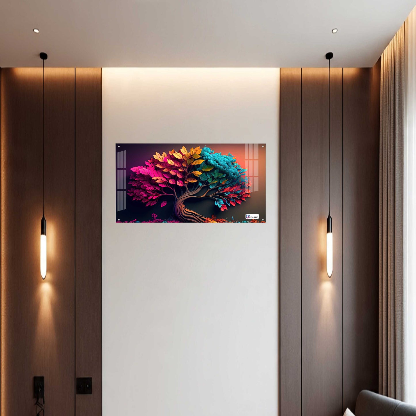 Color Fusion Tree Acrylic Wall Art