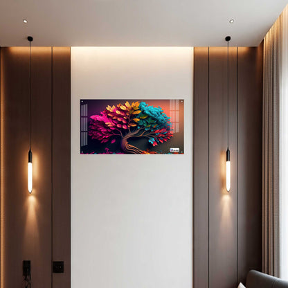 Color Fusion Tree Acrylic Wall Art