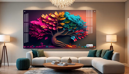 Color Fusion Tree Acrylic Wall Art