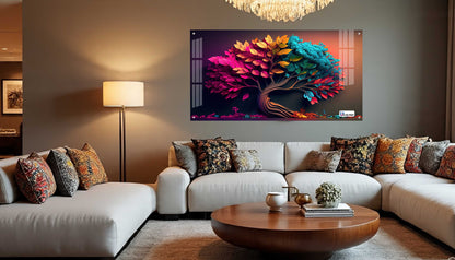 Color Fusion Tree Acrylic Wall Art