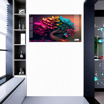 Color Fusion Tree Acrylic Wall Art