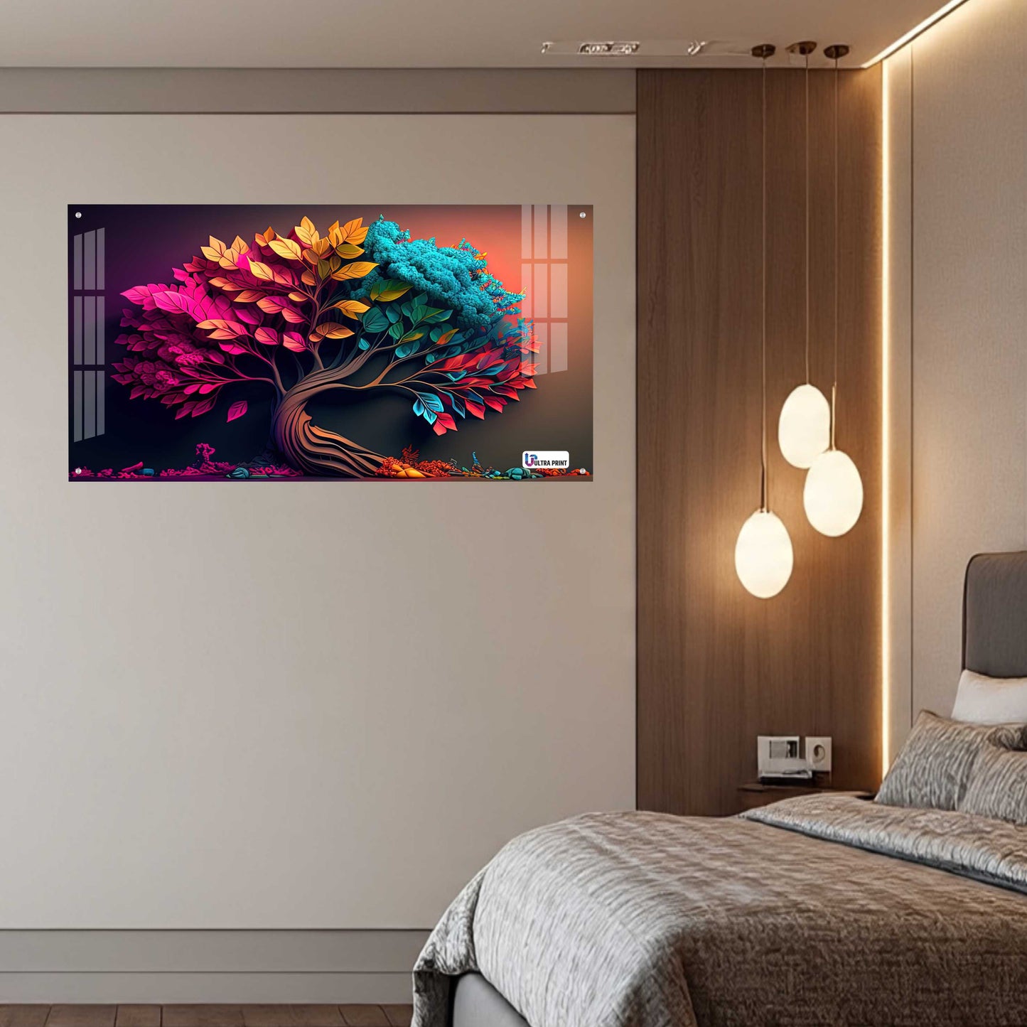 Color Fusion Tree Acrylic Wall Art
