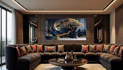Luxury Golden Tree Landscape Acrylic Wall Art
