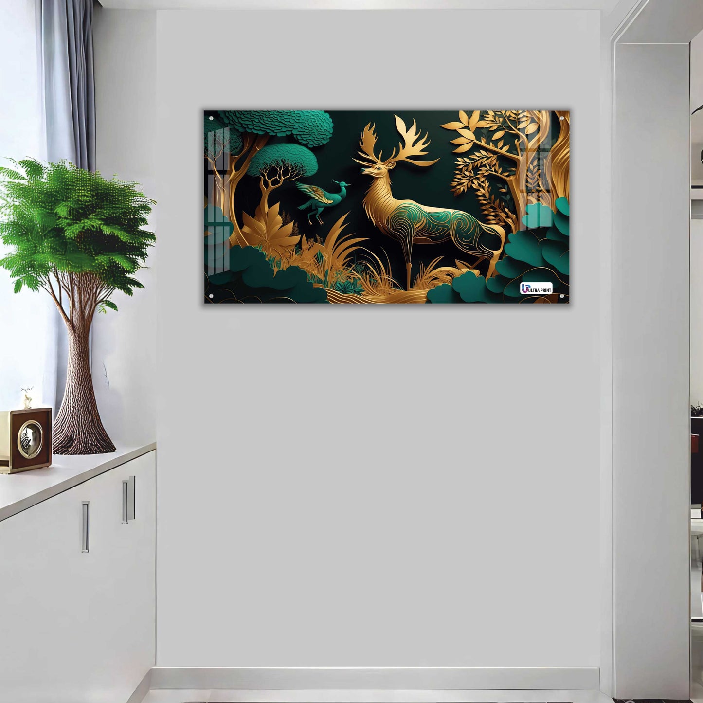 Emerald Royal Deer Acrylic Wall Art