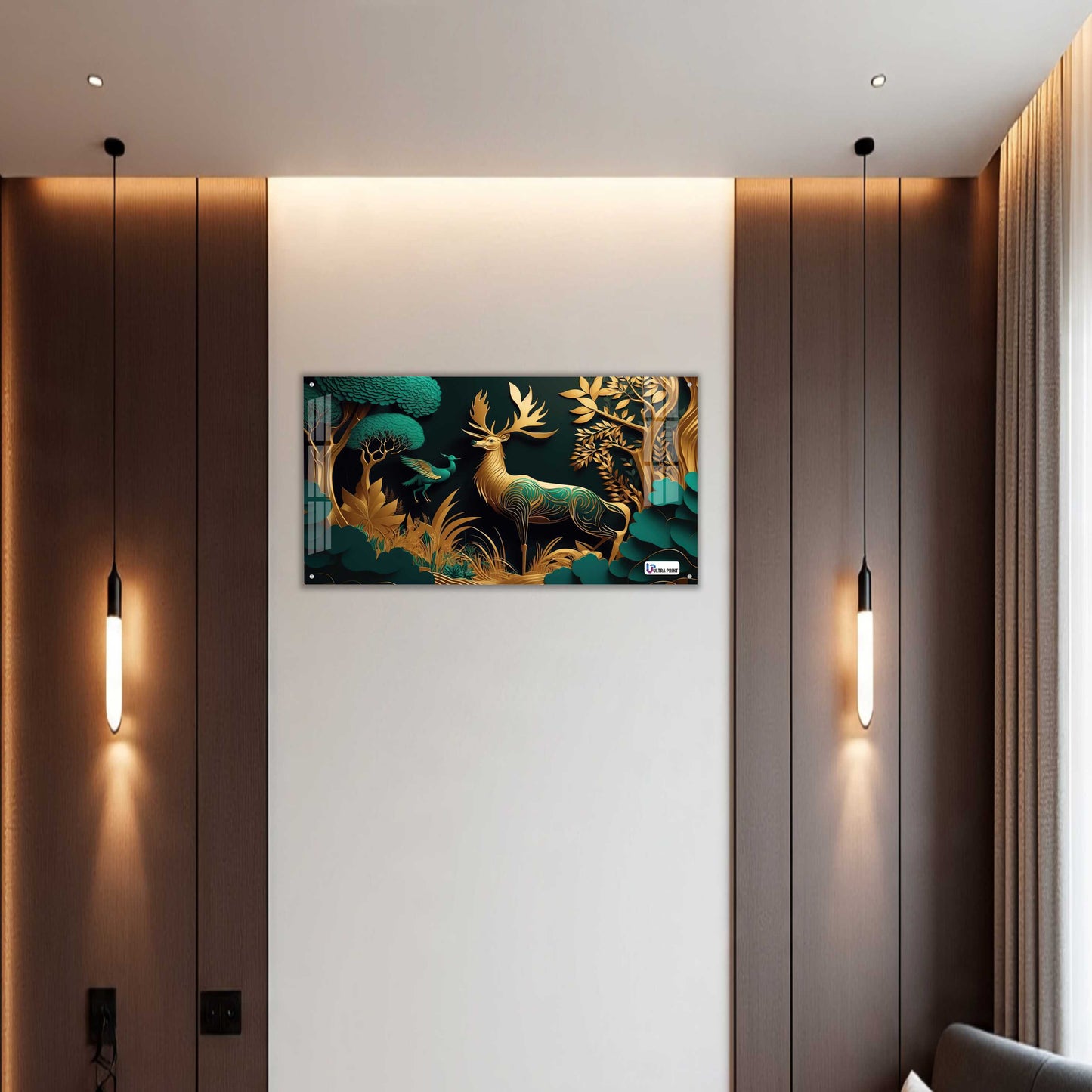 Emerald Royal Deer Acrylic Wall Art