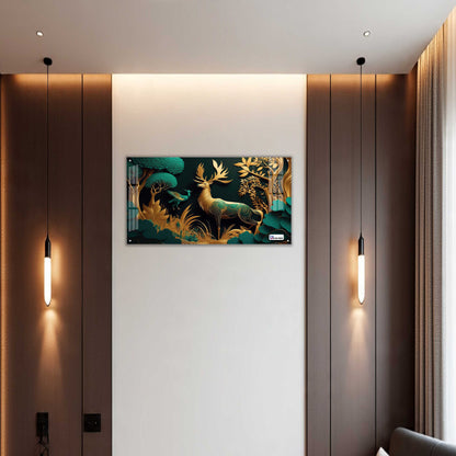 Emerald Royal Deer Acrylic Wall Art
