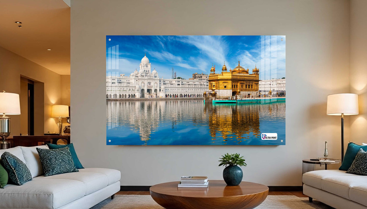 Golden Temple Amritsar Sacred Reflection Acrylic Wall Art