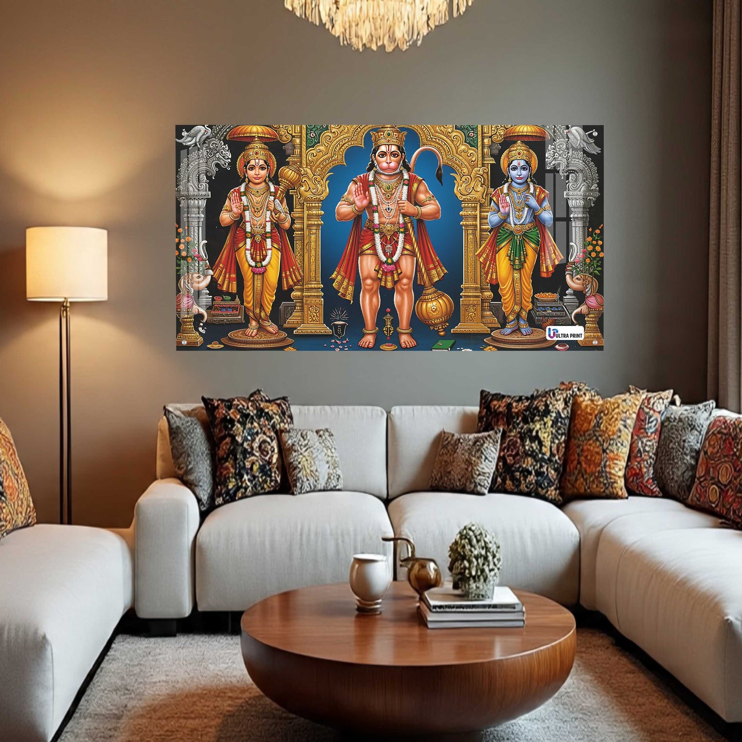 Shri Ram Darbar with Hanuman Sacred Wall Art