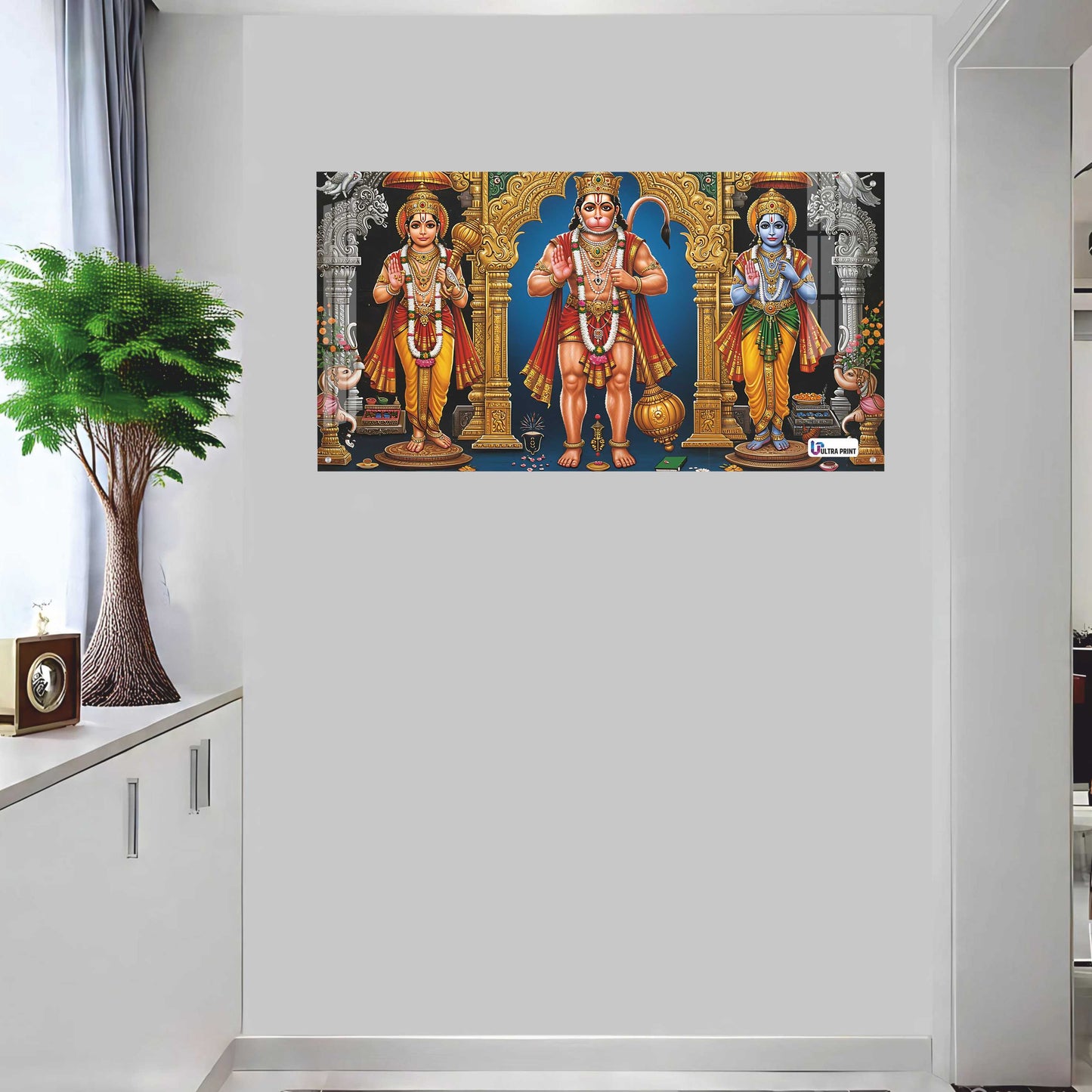 Shri Ram Darbar with Hanuman Sacred Wall Art