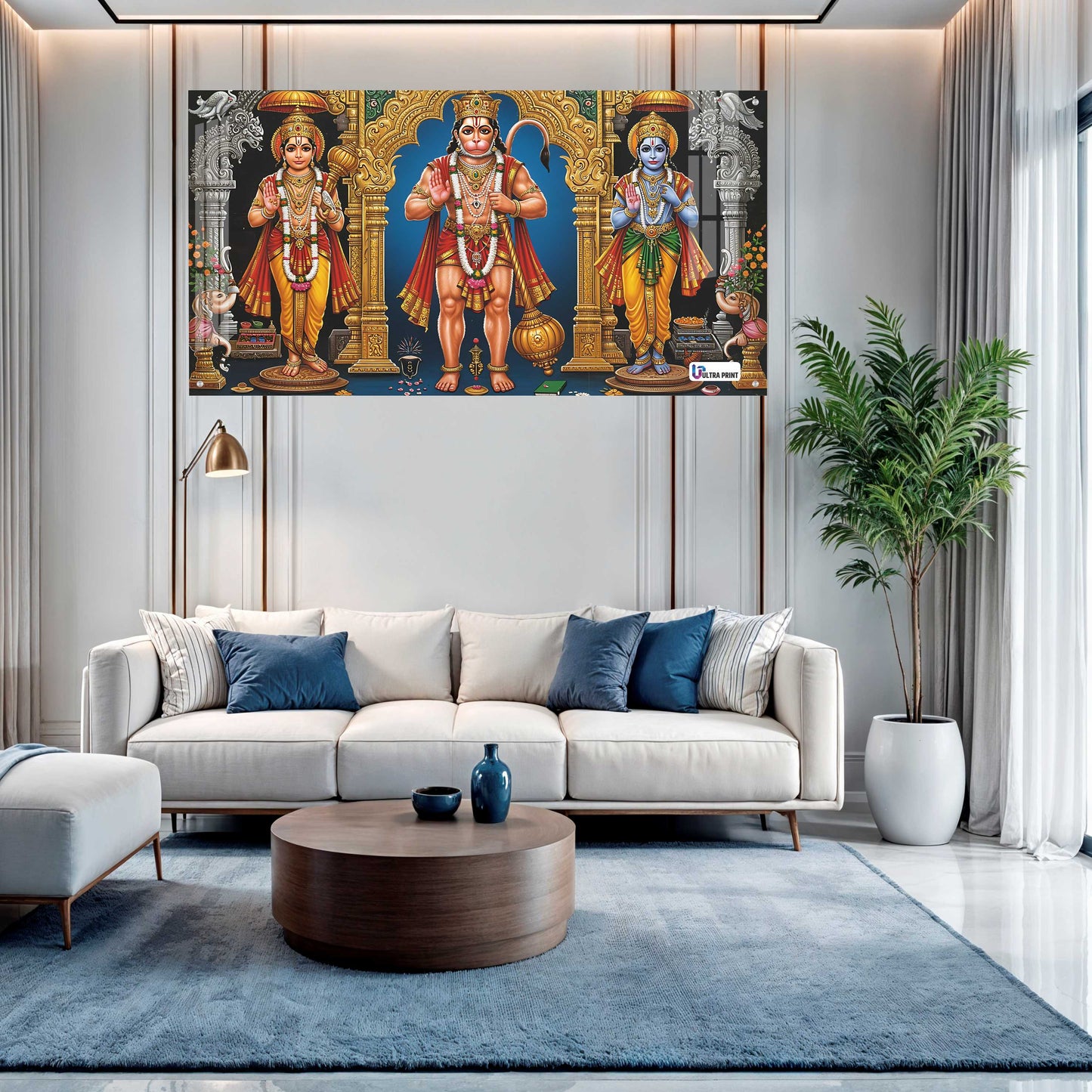 Shri Ram Darbar with Hanuman Sacred Wall Art