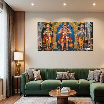 Shri Ram Darbar with Hanuman Sacred Wall Art