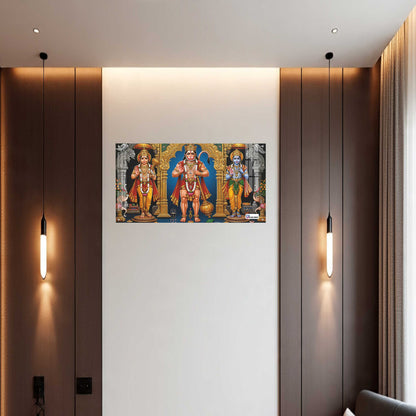 Shri Ram Darbar with Hanuman Sacred Wall Art