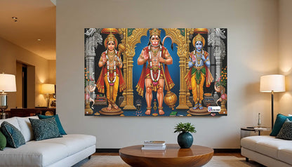 Shri Ram Darbar with Hanuman Sacred Wall Art