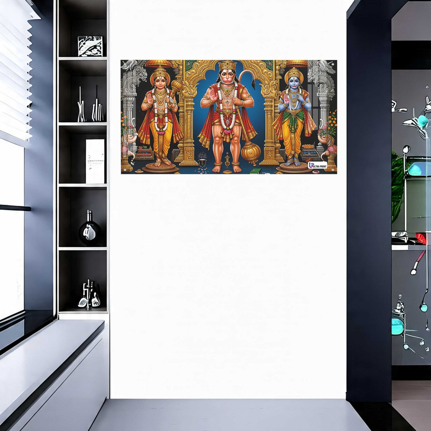 Shri Ram Darbar with Hanuman Sacred Wall Art