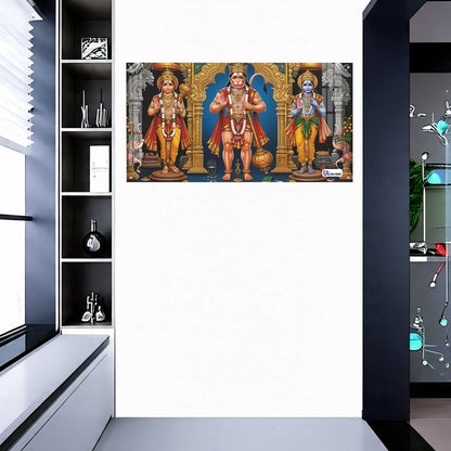 Shri Ram Darbar with Hanuman Sacred Wall Art