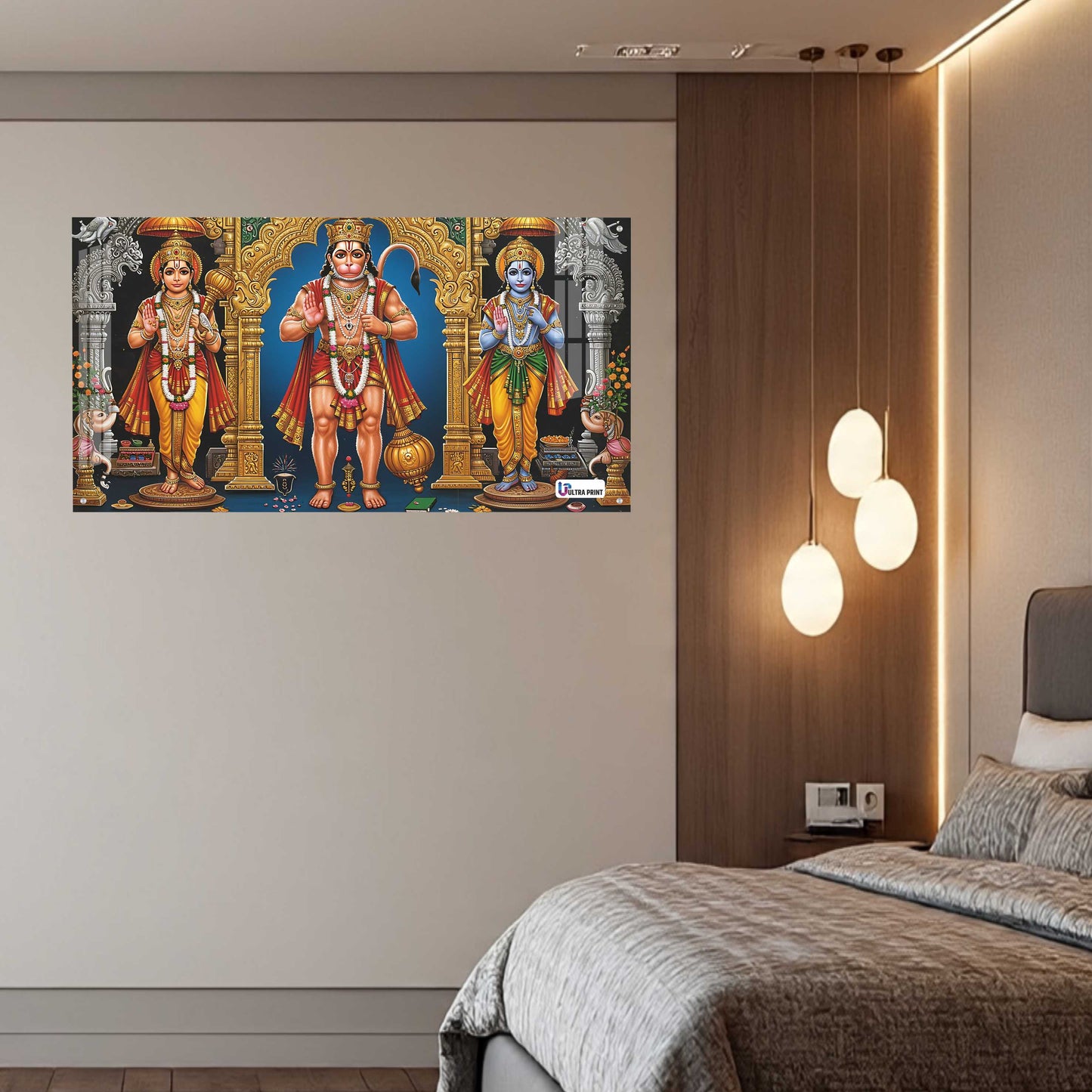 Shri Ram Darbar with Hanuman Sacred Wall Art