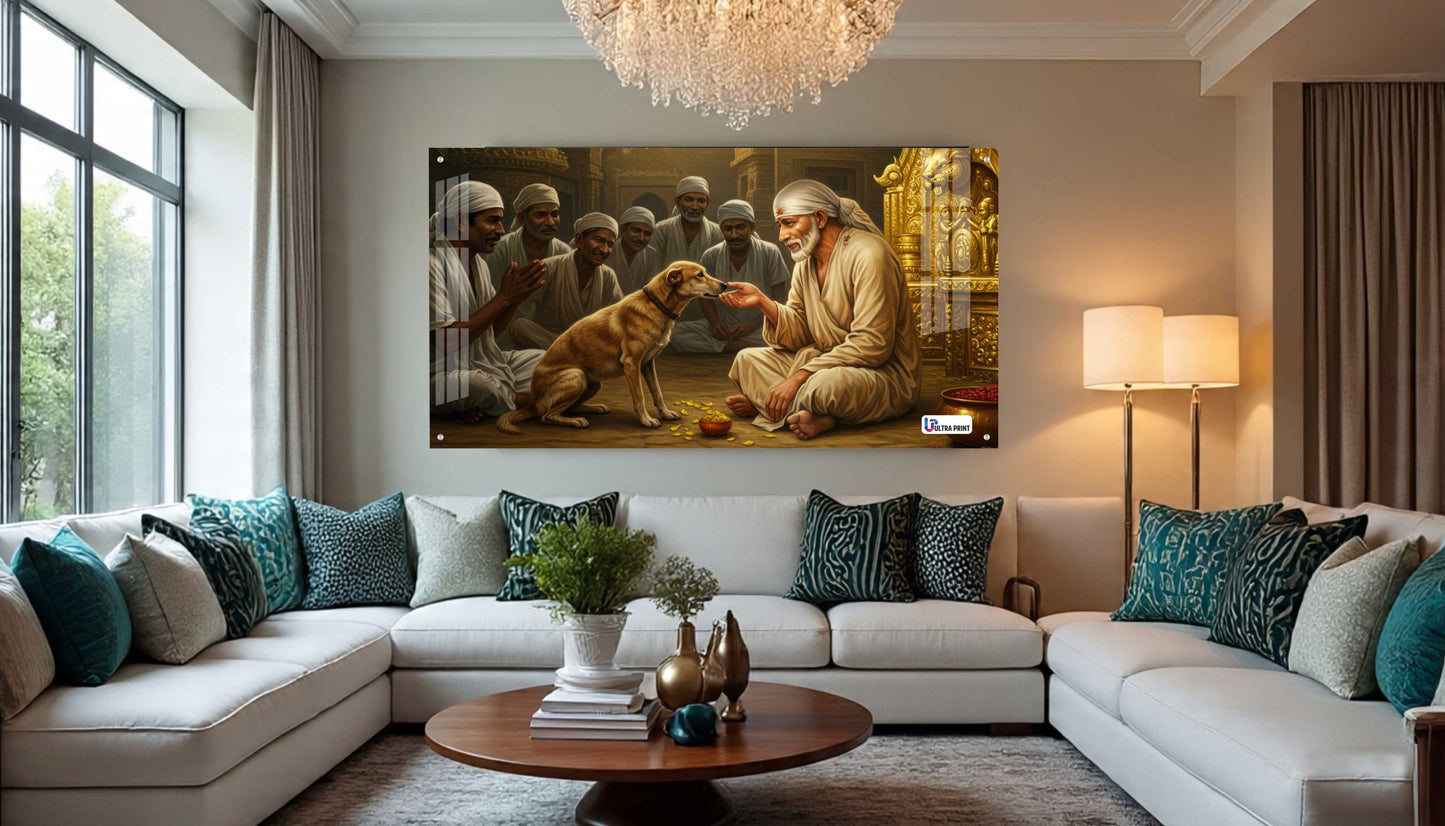 Shirdi Sai Baba Blessing Acrylic Wall Art