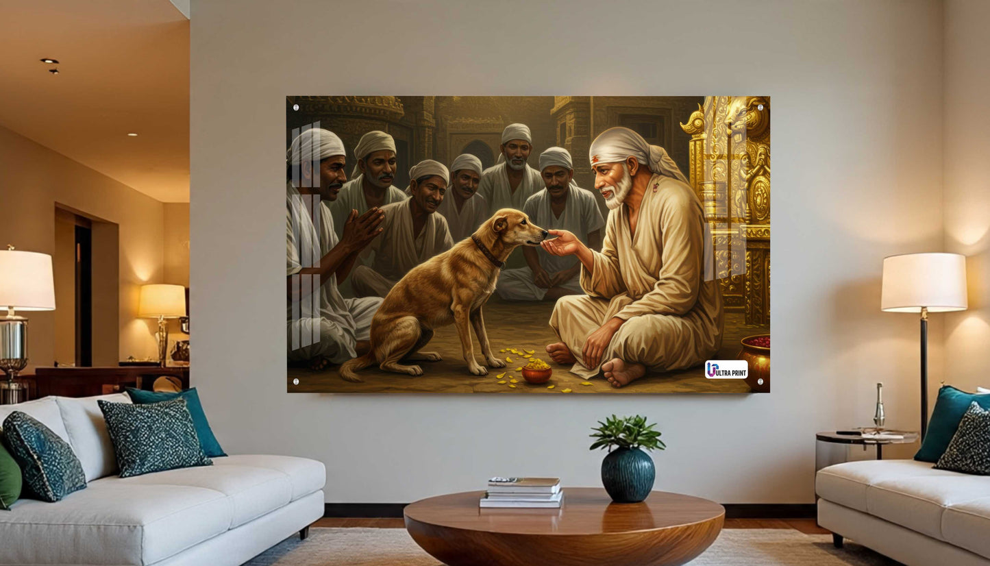 Shirdi Sai Baba Blessing Acrylic Wall Art