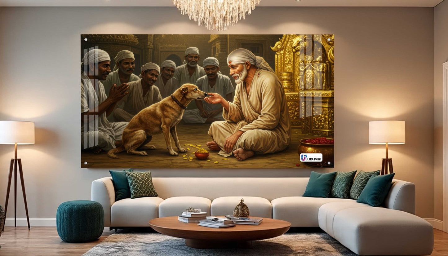 Shirdi Sai Baba Blessing Acrylic Wall Art