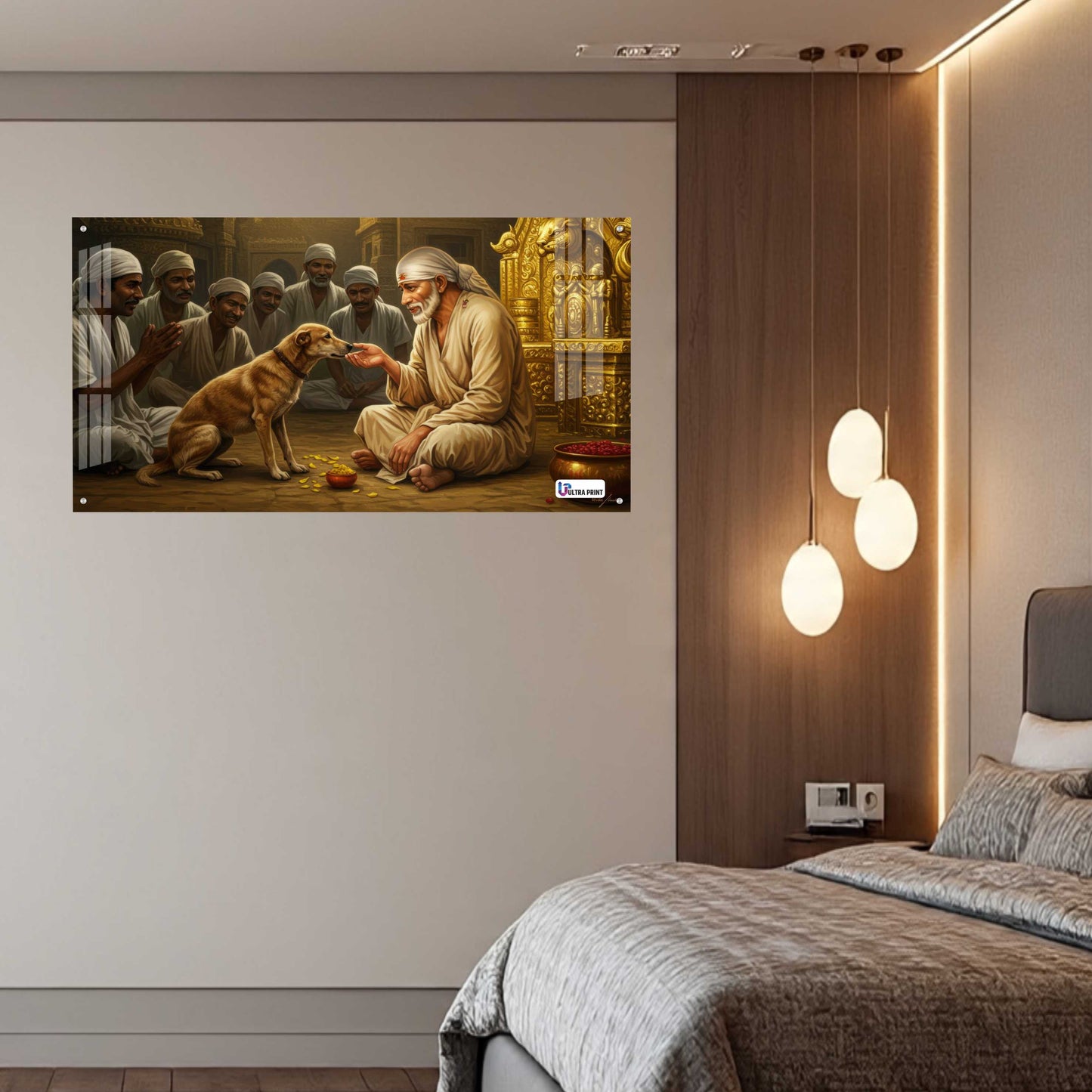 Shirdi Sai Baba Blessing Acrylic Wall Art