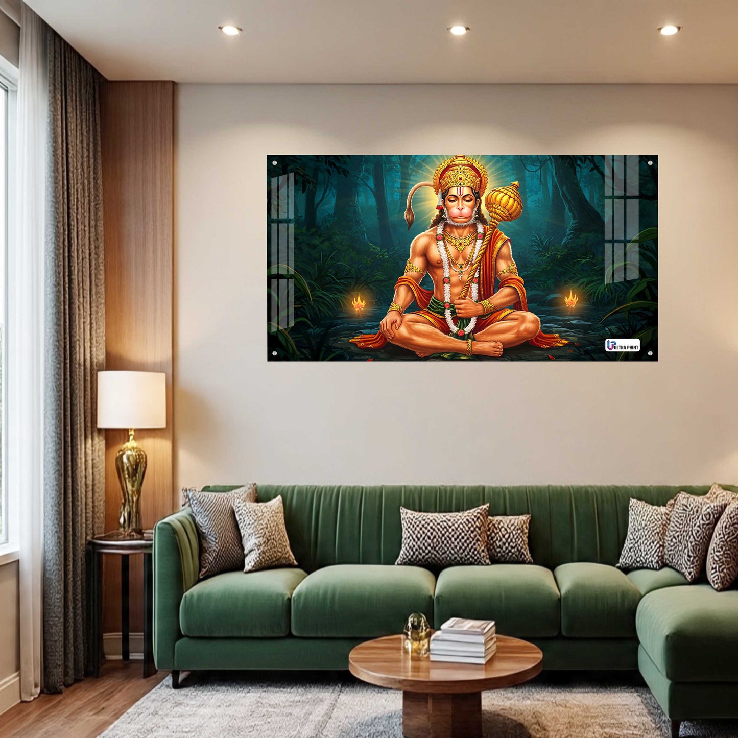 Lord Hanuman Meditation Acrylic Wall Art