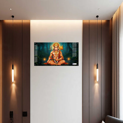 Lord Hanuman Meditation Acrylic Wall Art