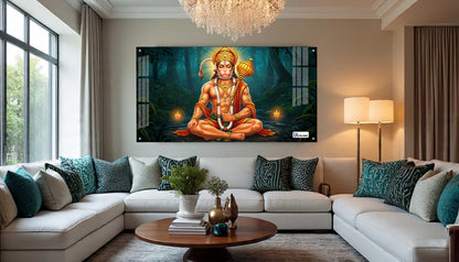 Lord Hanuman Meditation Acrylic Wall Art