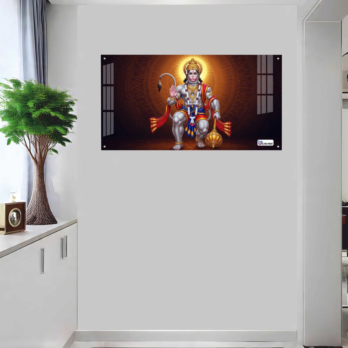 Blessing Hanuman Spiritual Power Acrylic Wall Art