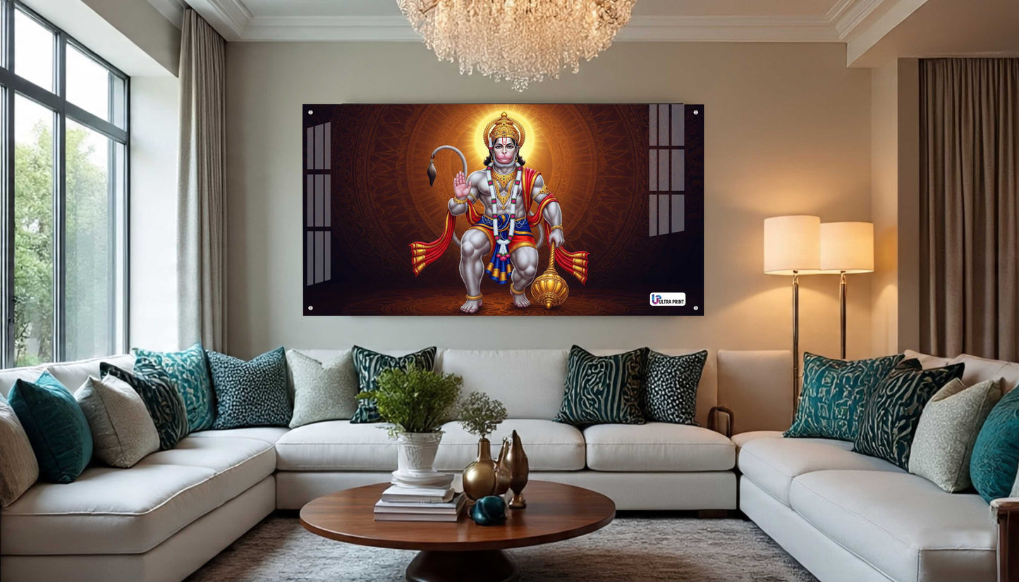 Blessing Hanuman Spiritual Power Acrylic Wall Art