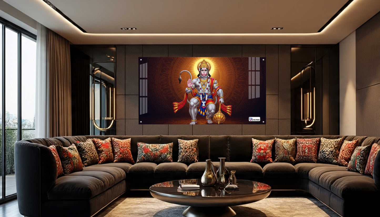 Blessing Hanuman Spiritual Power Acrylic Wall Art